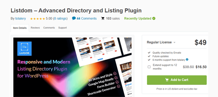 Listdom - Best Directory and Listing Plugins