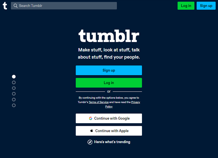 Tumblr Free Blogging Platform