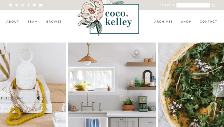 Coco Kelly Home Decor Blog Example for Types of Blogs
