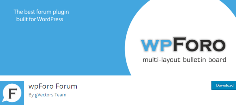 wpForo Forum Plugin for WordPress