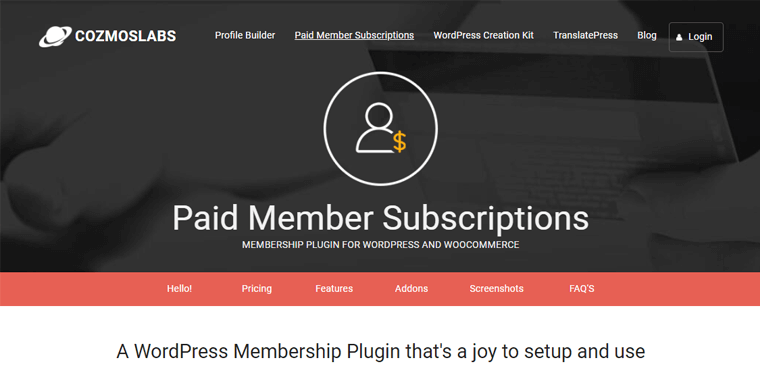 Paid Member Subscriptions Plugin