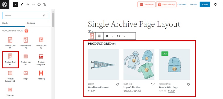 Choose the Suitable Product Grid for your Archive Page