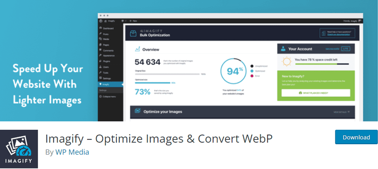 Imagify Image Optimization WordPress Plugin