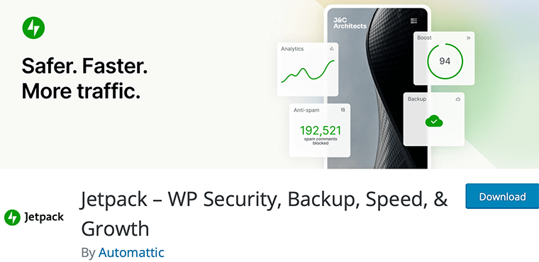 Jetpack WordPress Security Plugin