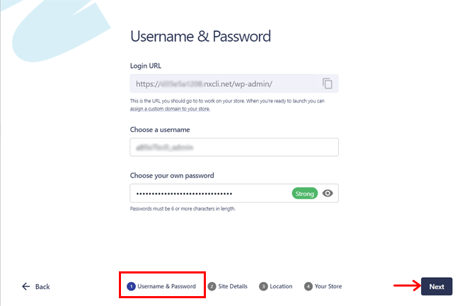 Enter Your Username and Password