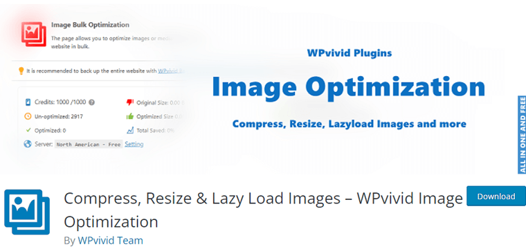 WPvivid Free Image Optimization WordPress Plugin