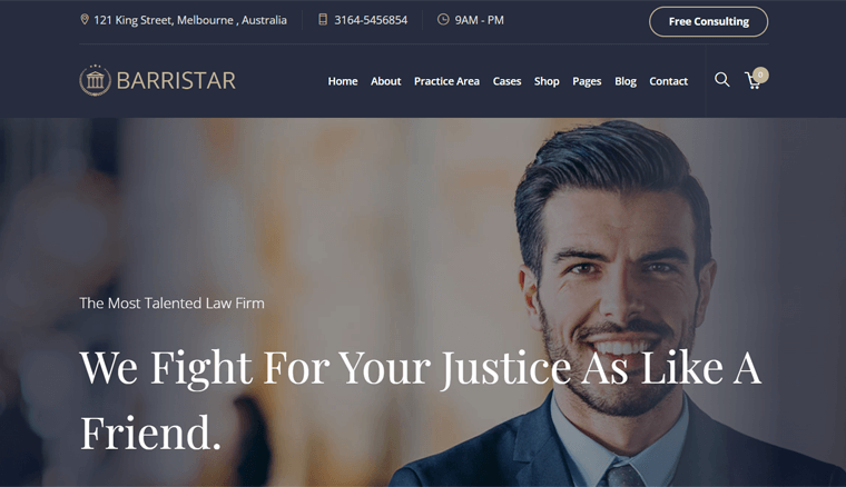 Barristar Lawyer WordPress Theme