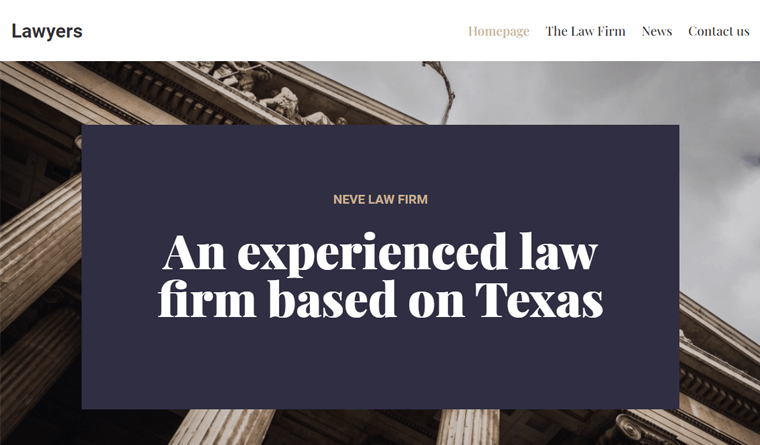 Neve Multipurpose WordPress Theme for Law Firms