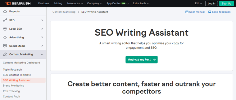 Semrush SEO Writing Assistant - WordPress SEO Plugins