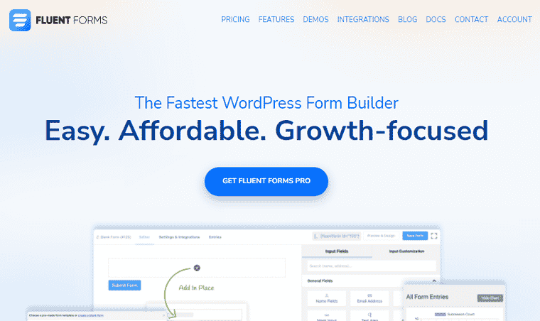 Fluent Form WordPress Plugin To Build Online Forms
