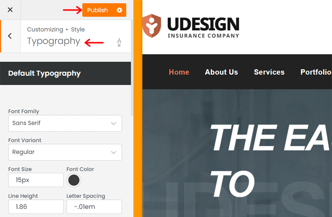Styling Your Website with uDesign Theme