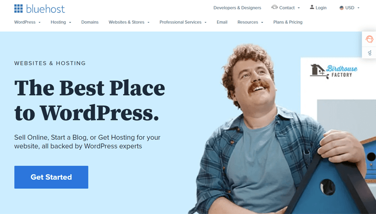 Bluehost Web Hosting Service - Best for Freelancers