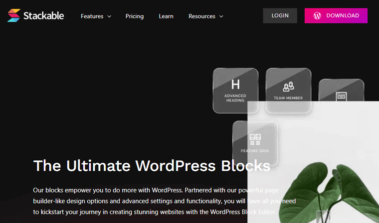 Stackable WordPress Blocks Plugin