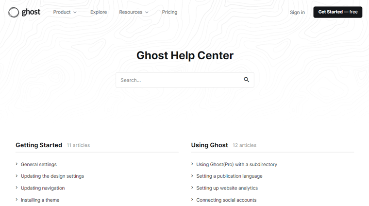 Customer Support in Ghost
