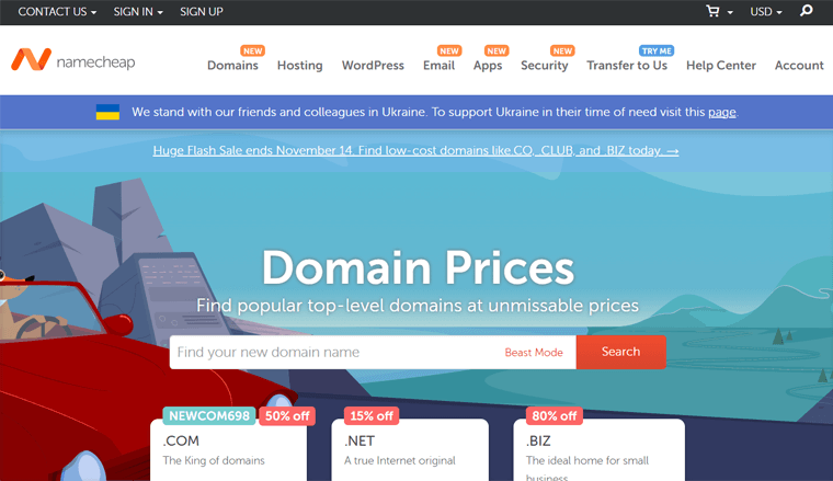 Namecheap Domains Service