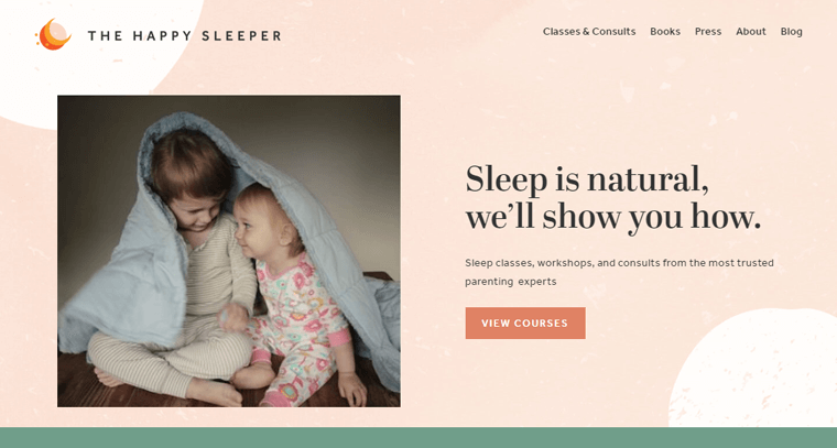 The Happy Sleeper Website