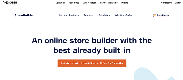 StoreBuilder by Nexcess - Best for Small Business