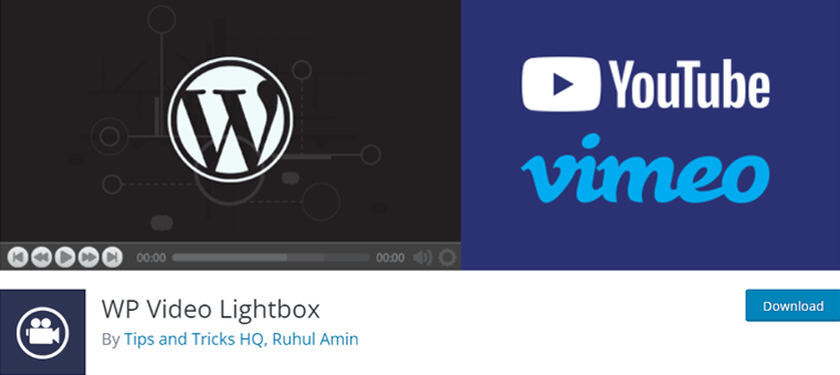 WP Video Lightbox WordPress Plugin