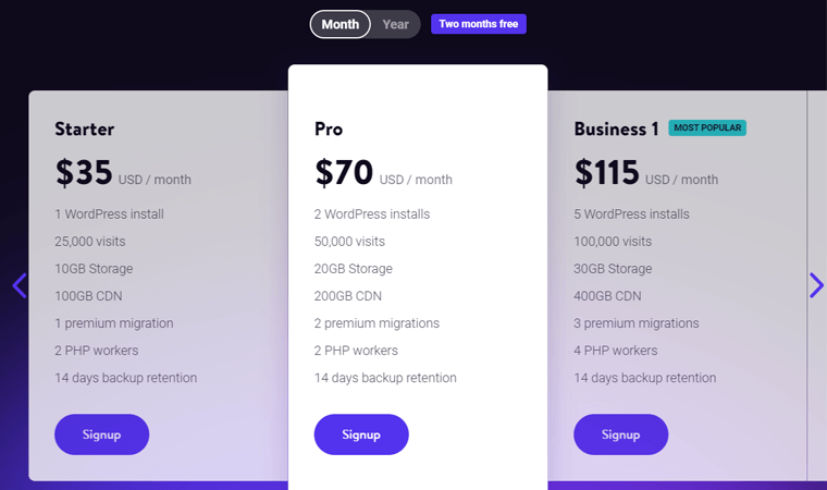 Kinsta Pricing Plans - How Much Does Website Cost