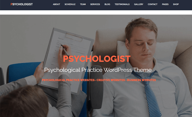 Psychologist WordPress Theme for Therapist