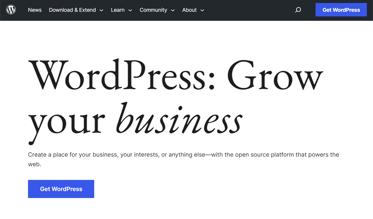 WordPress.org Platform - Create a Personal Website