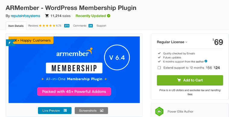 ARMember Plugin for Membership Websites