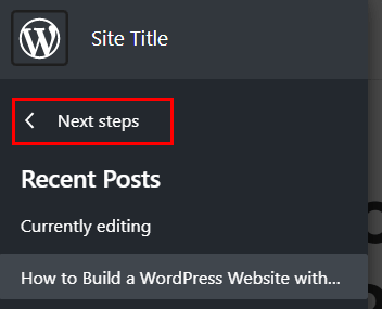 Move to the Next Steps to Build Website without Hosting