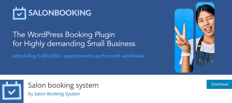 Salon Appointmnet Booking System for WordPress