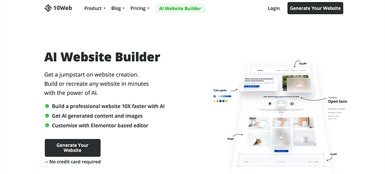 10Web AI Web Builder