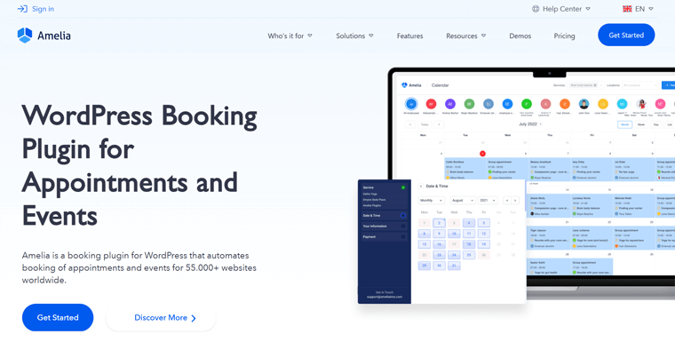 Amelia WordPress Booking Plugin for Appointments and Events