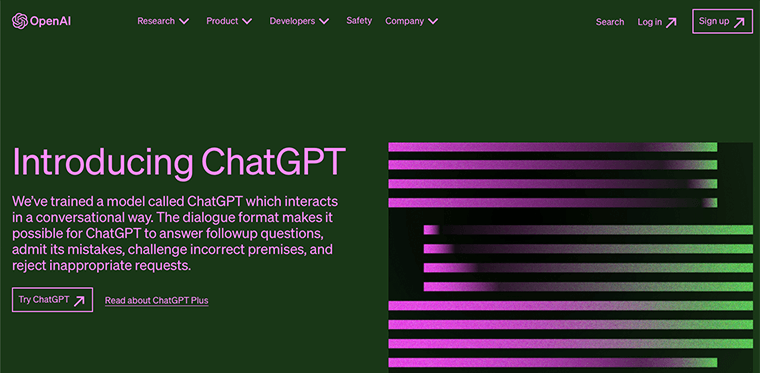 ChatGPT AI Tool for Chatbots