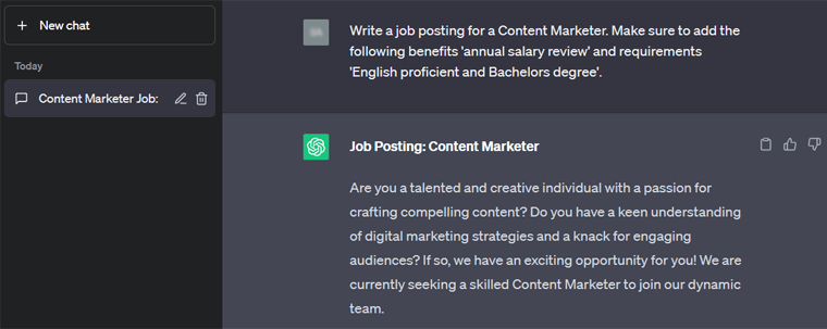 Job Posting Advertisement