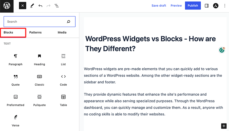 WordPress Blocks