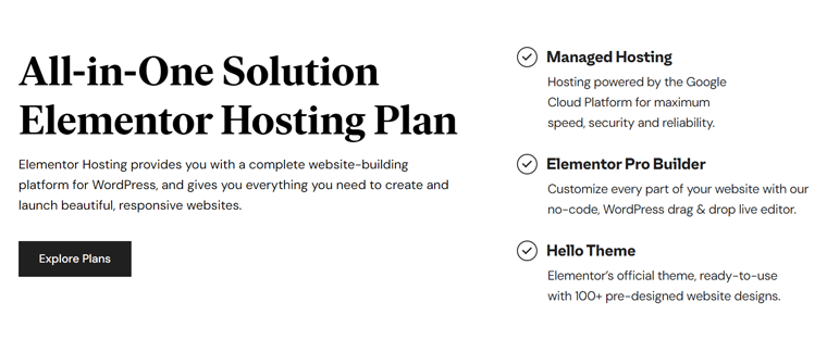 All-in-one Solution of Elementor Hosting