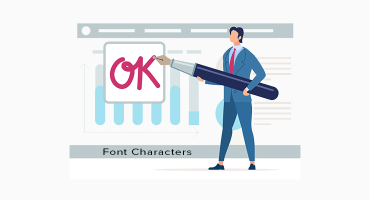 Analyzing the Font Characters