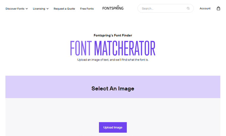 Fontspring Easy Font Finding Tool