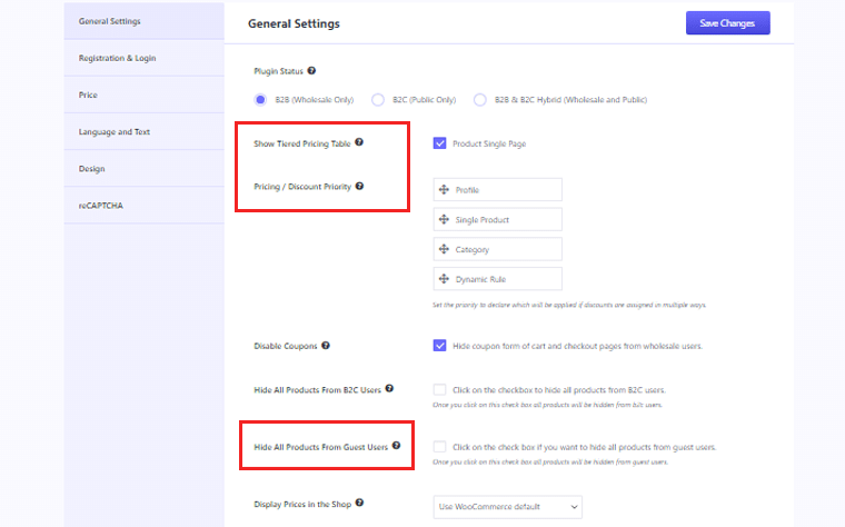 Configure Price And Discount Settings