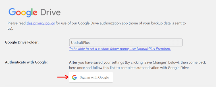 Authenticate with Your Google Account