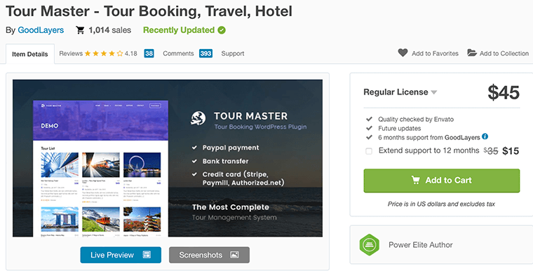 Tour Master – Best Travel Booking Plugin For WordPress 