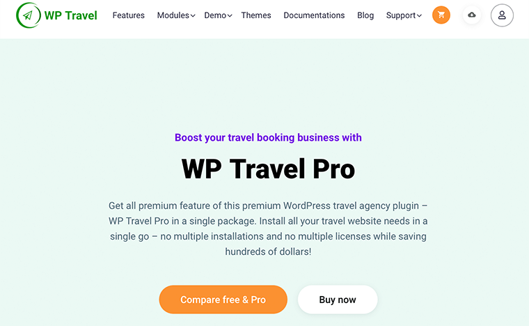 WP Travel – Best Travel Booking Plugin For WordPress