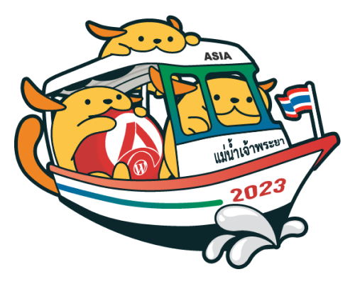 Chao Phraya Boat Wapuu from WordCamp Asia 2023