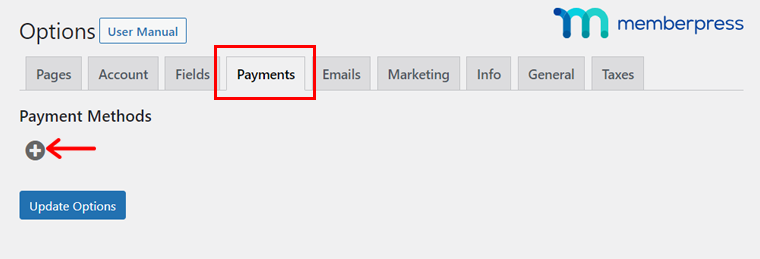 Add a Payment Method for Membership Website