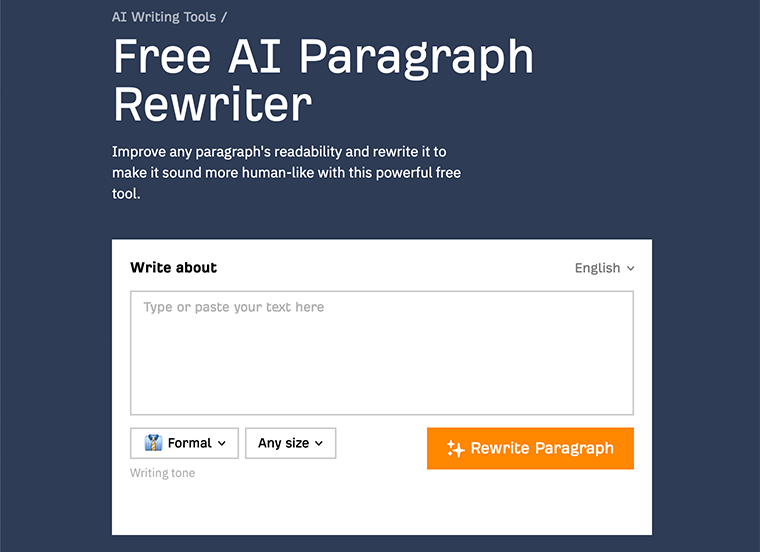Ahrefs - AI Paragraph Rewriter