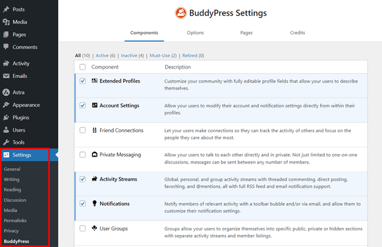 BuddyPress User Experience
