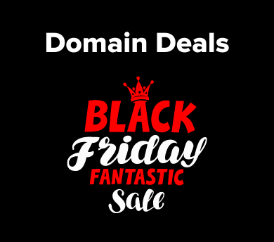 Black Friday Deals for Domains