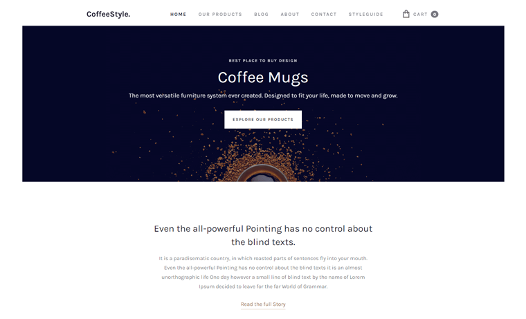 CoffeeStyle Webflow Template 