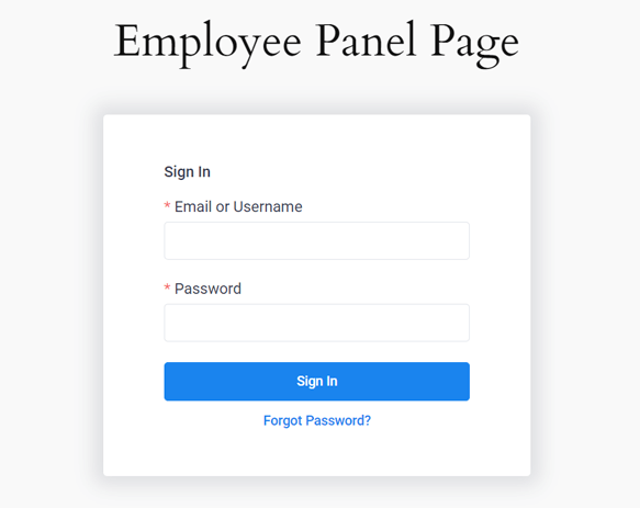 Employee Panel Preview - Amelia Review