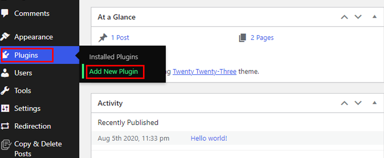 Go To Plugin And Add New Plugins