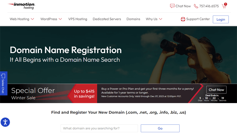InMotion - Best Domain Registrars for Small Business