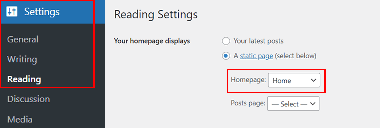 Pick Home as Default Home Page